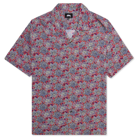 Floral Print Shirt - Red