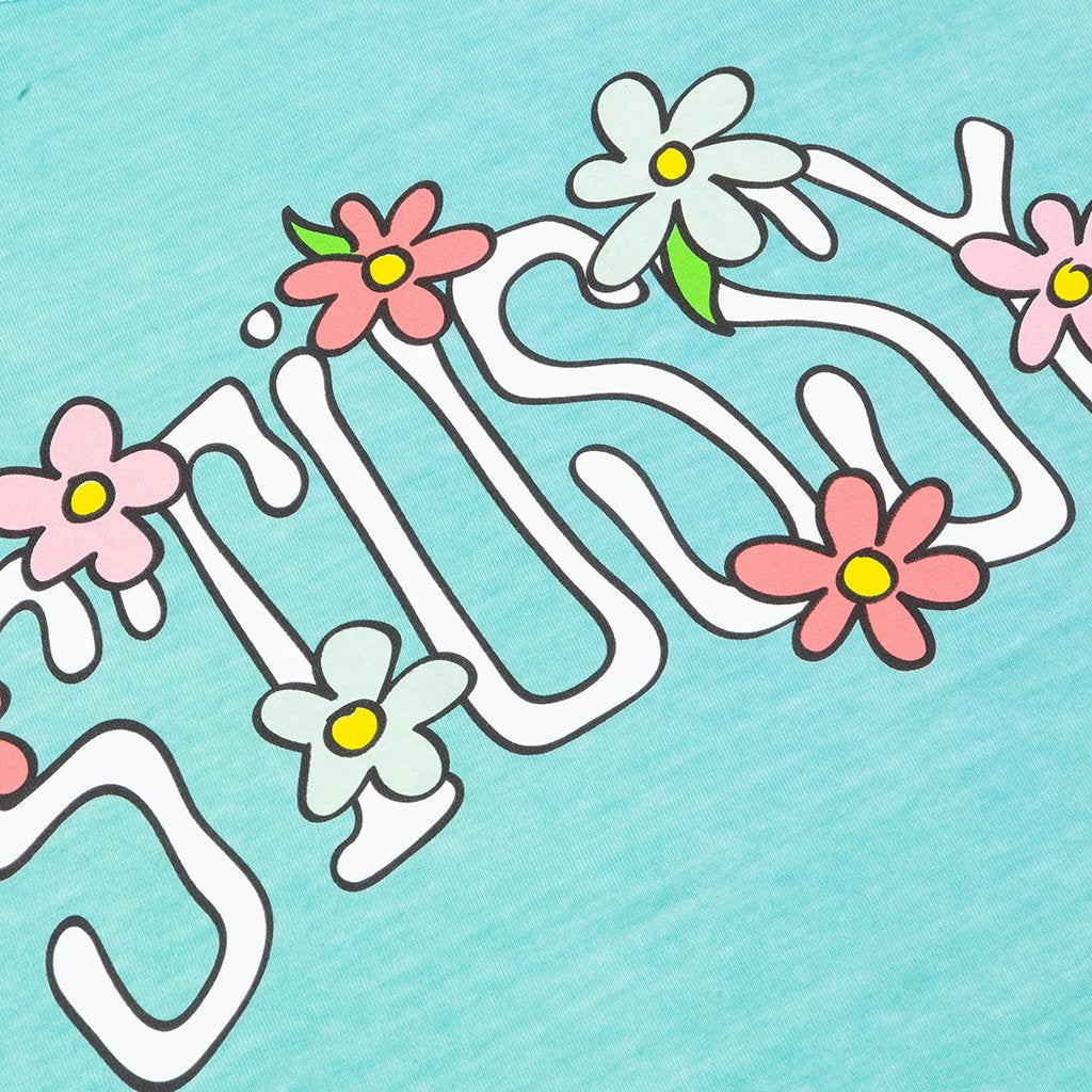 Flower Collegiate Pigment Dyed Tee - Aqua
