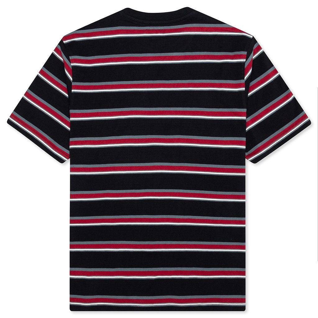 Harbour Stripe Crew - Black