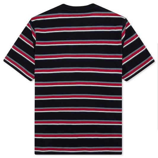 Harbour Stripe Crew - Black