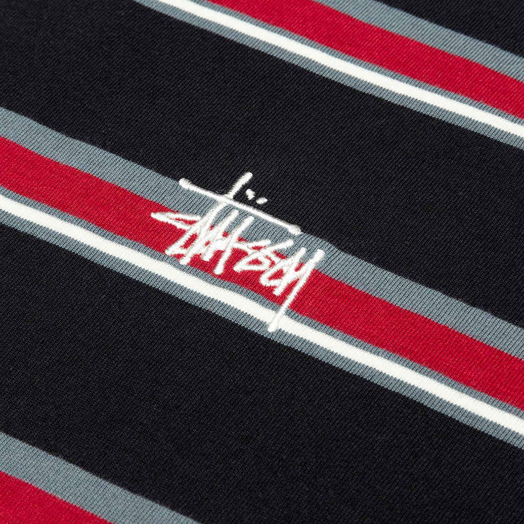 Harbour Stripe Crew - Black