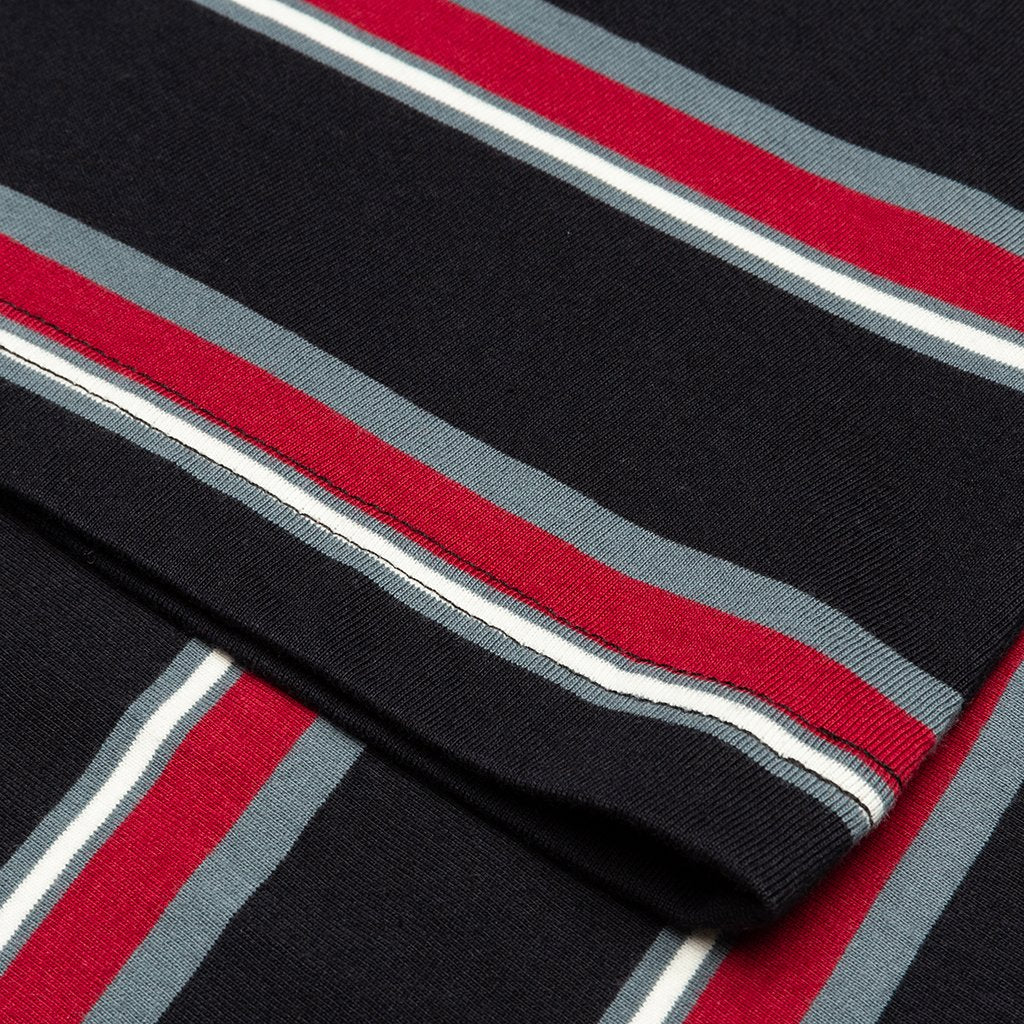 Harbour Stripe Crew - Black