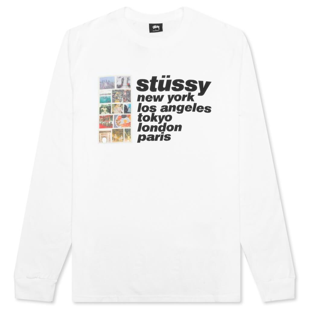 Italic Collage L/S Tee - White