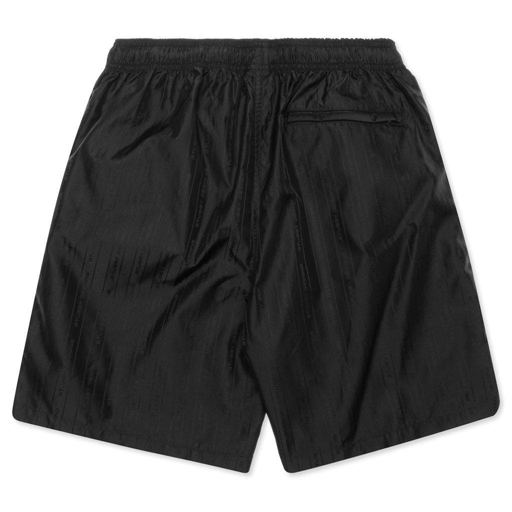 Jacquard Nylon Short - Black
