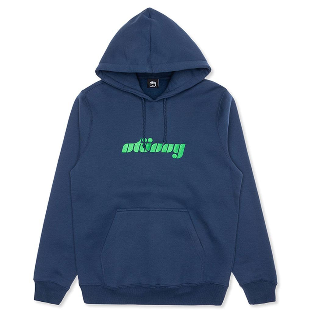 Pretty Applique Hoodie - Navy