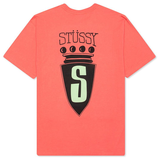 S Crest Tee - Pale Red