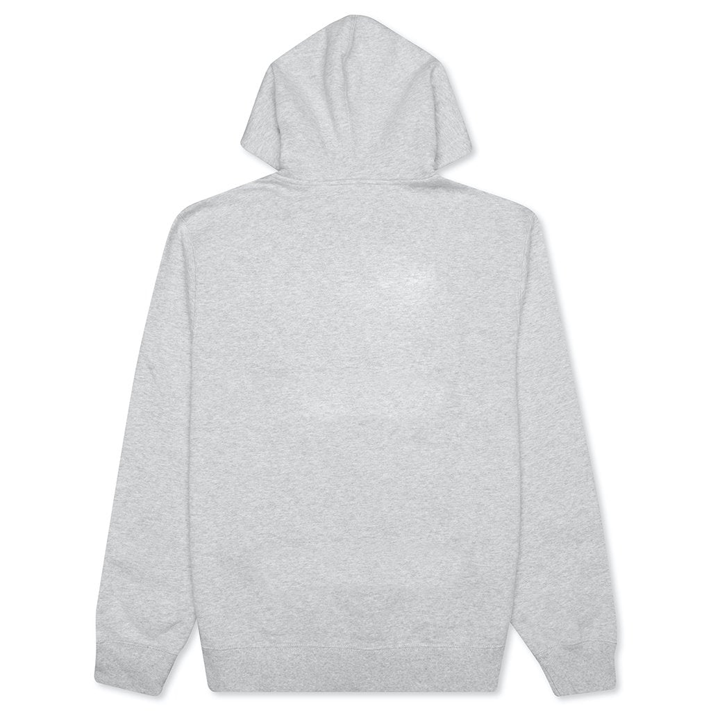 Stock Logo Applique Hoodie - Ash Heather