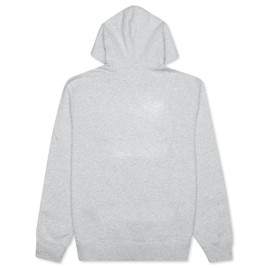 Stock Logo Applique Hoodie - Ash Heather