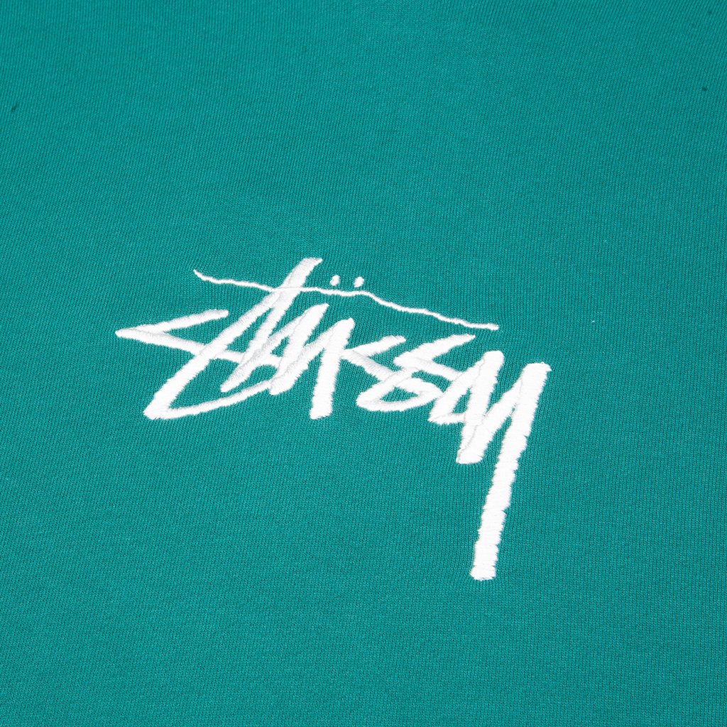 Stock Logo Applique Hoodie - Dark Green