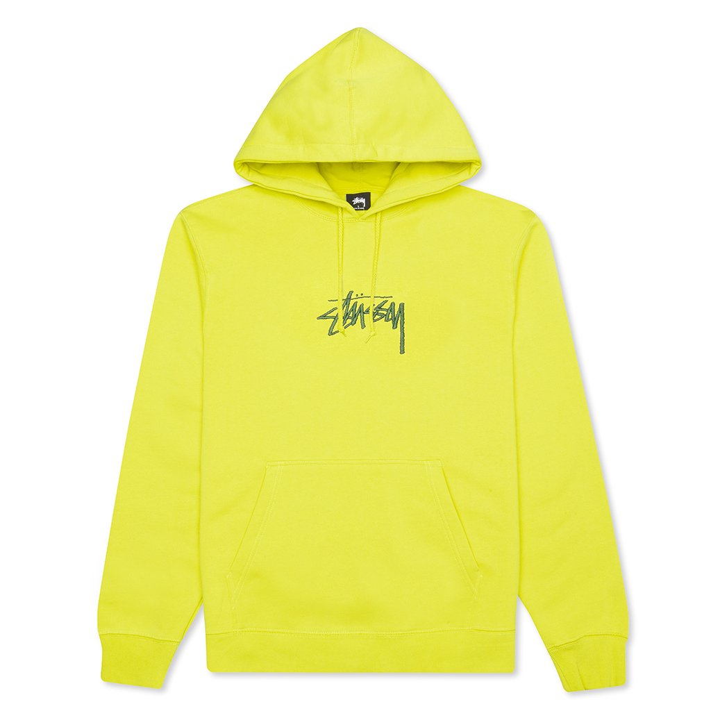 Stock Logo Applique Hoodie - Lemon