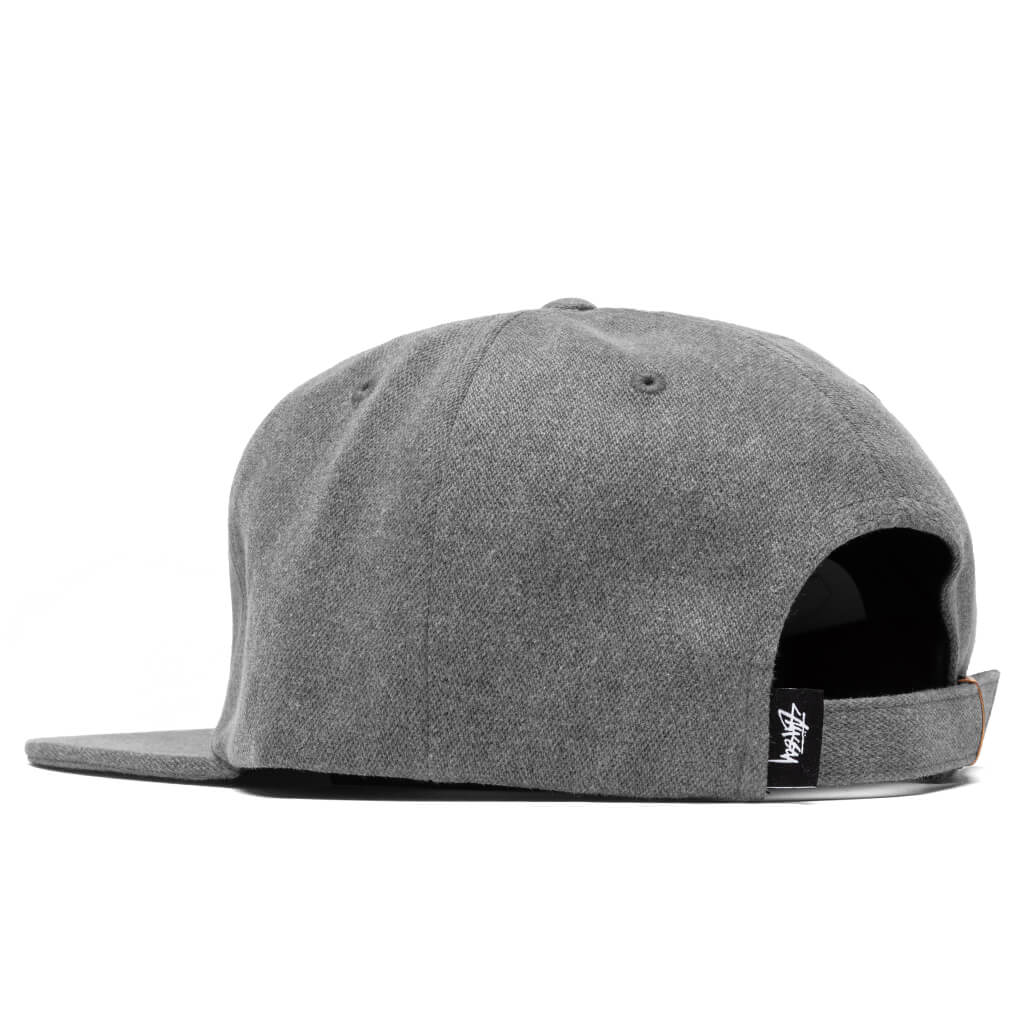 Stock Pigment Strapback Cap - Black