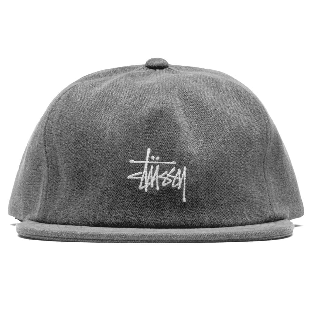 Stock Pigment Strapback Cap - Black