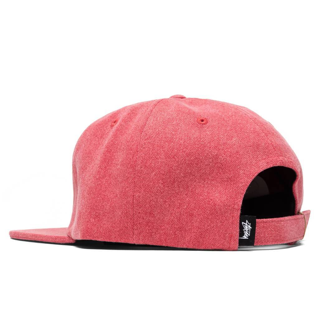 Stock Pigment Strapback Cap - Red