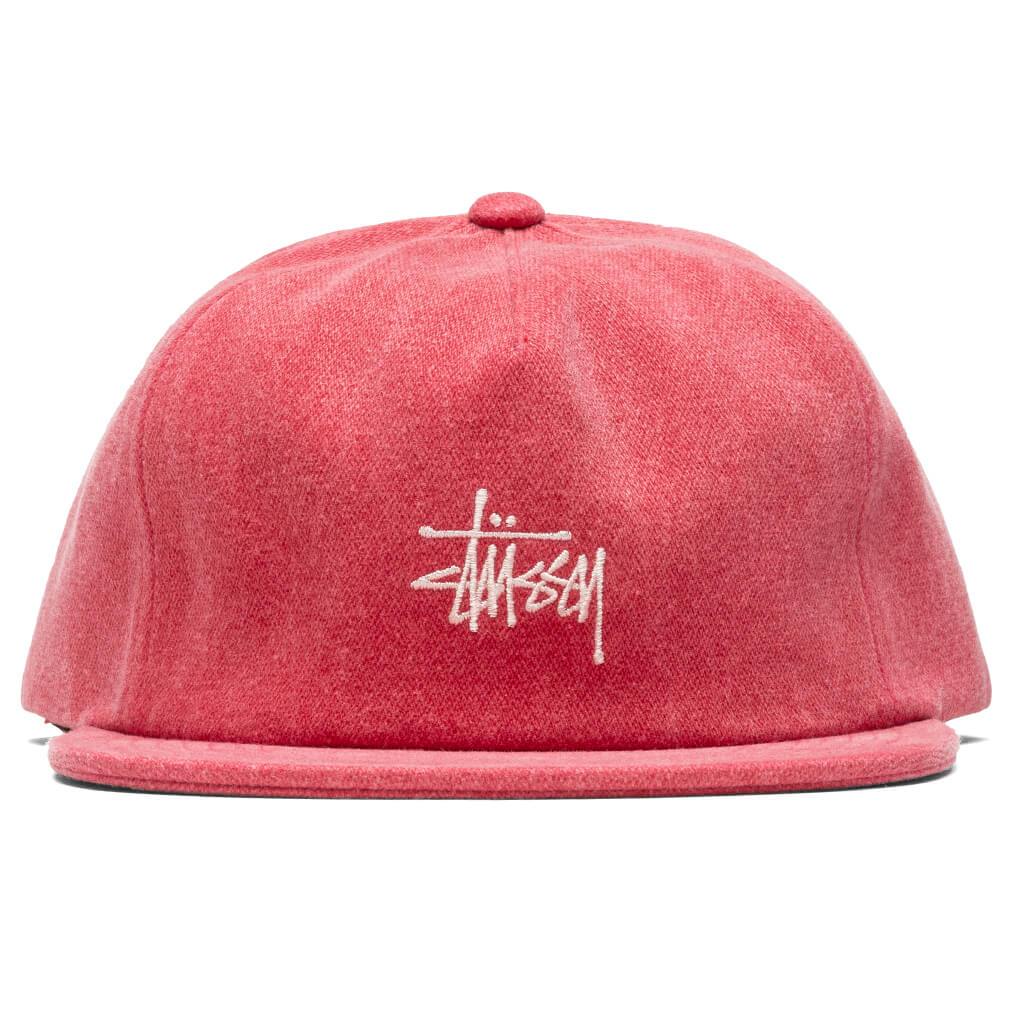 Stock Pigment Strapback Cap - Red
