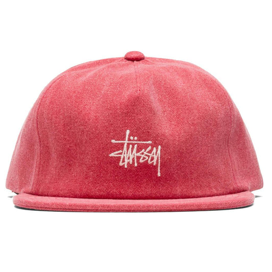 Stock Pigment Strapback Cap - Red