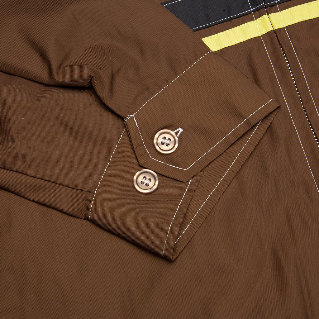 Stripe Zip Jacket - Brown
