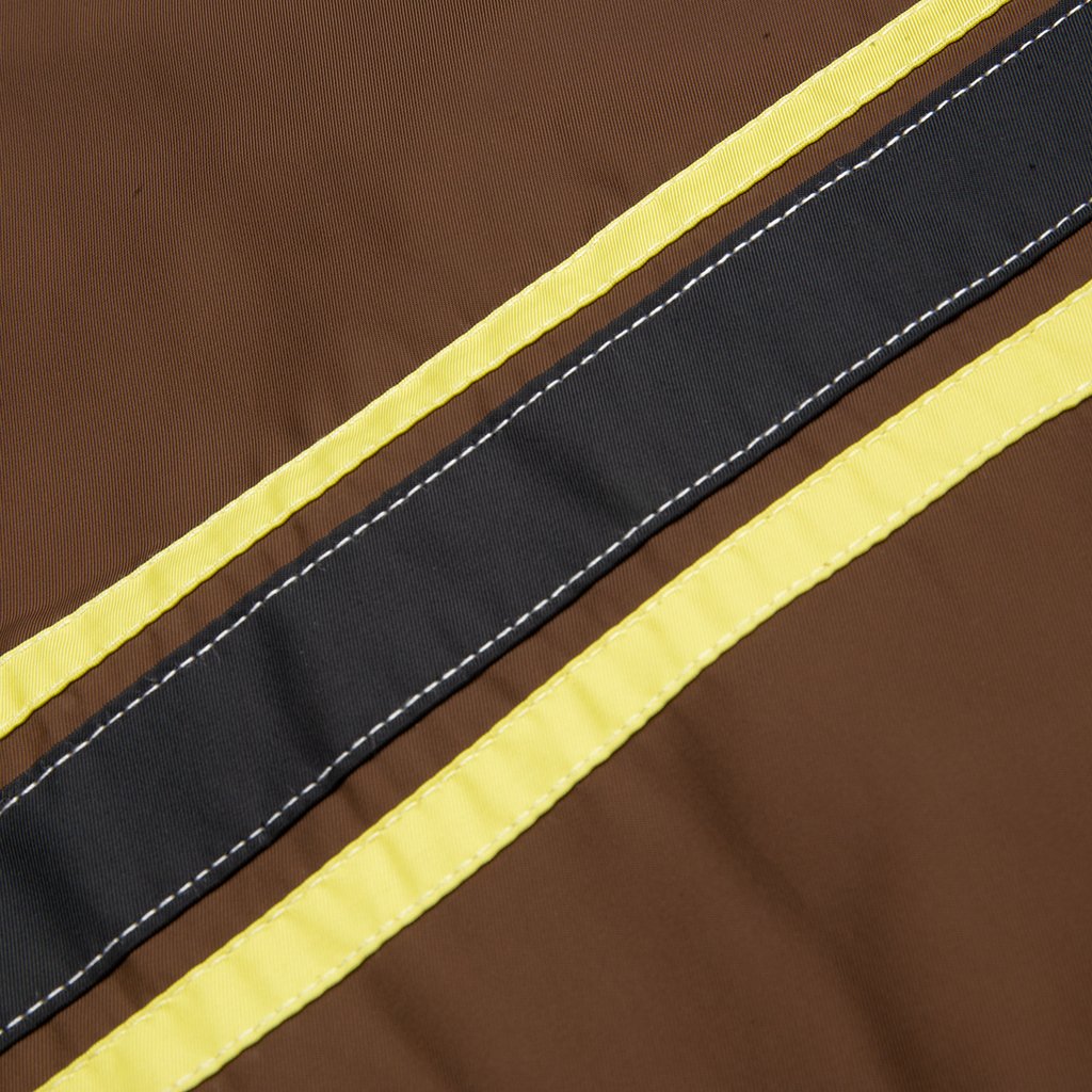 Stripe Zip Jacket - Brown