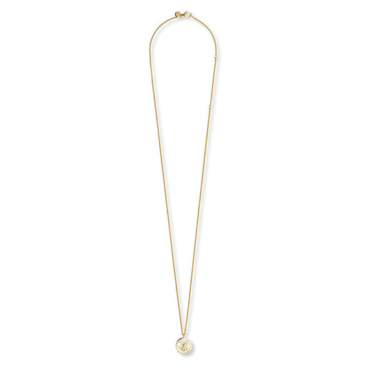Coin Pendant Angel Gold - 925 Sterling Silver