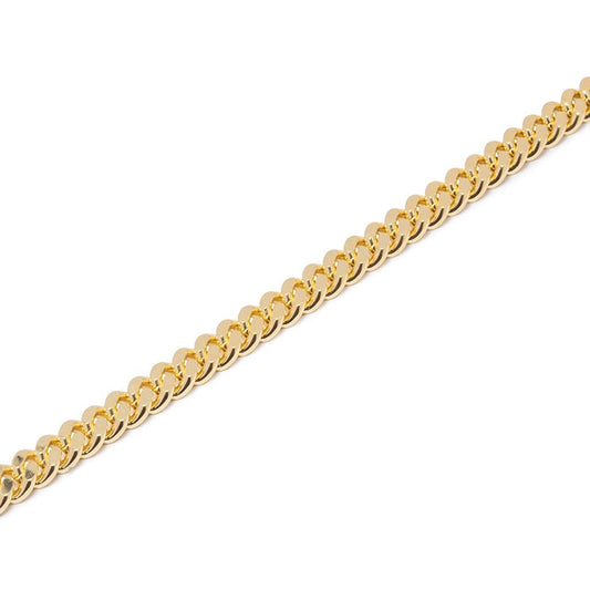 Curb Bracelet L - 925 Sterling Silver/9K Gold