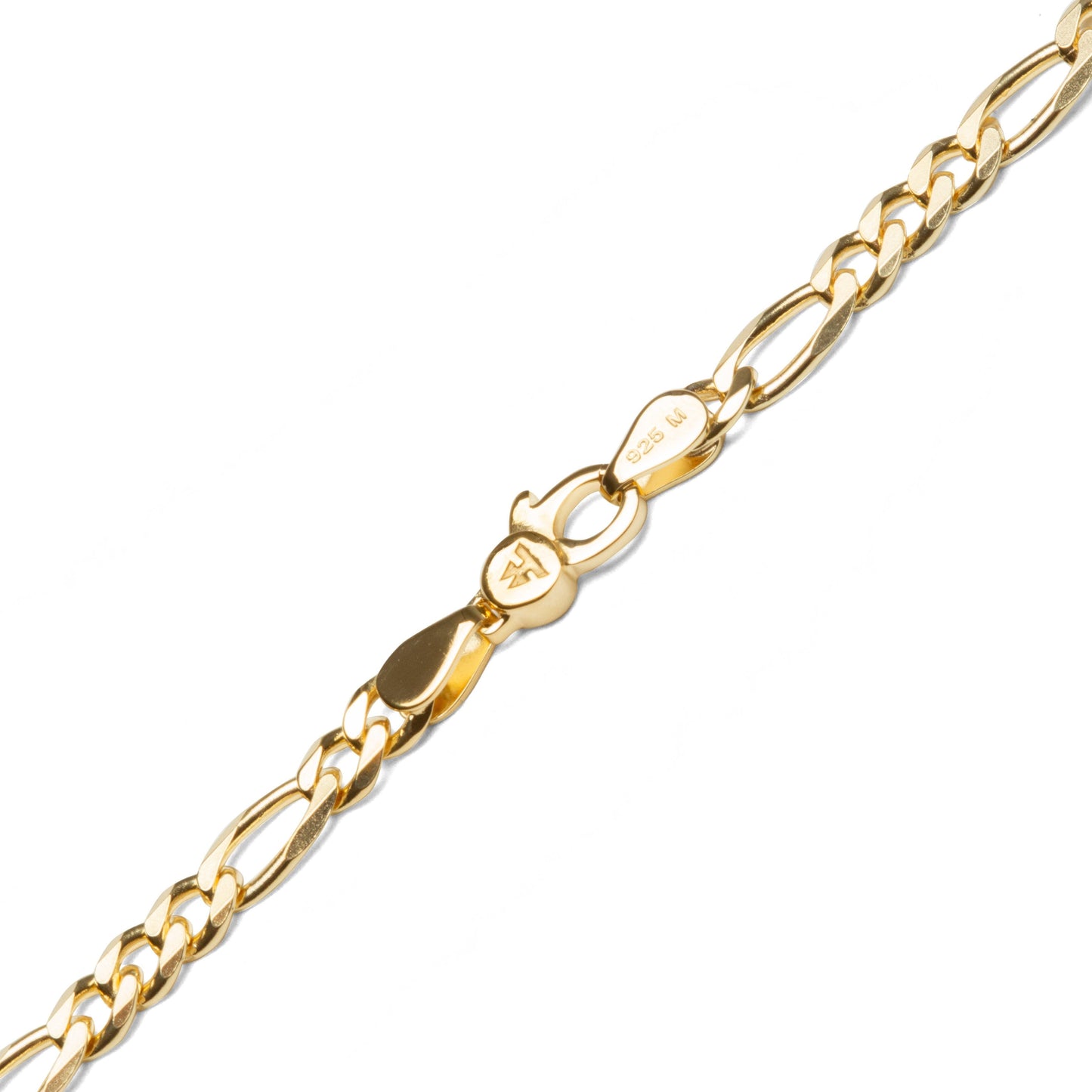 Figaro Chain Thick Gold - 925 Sterling Silver/9K Gold