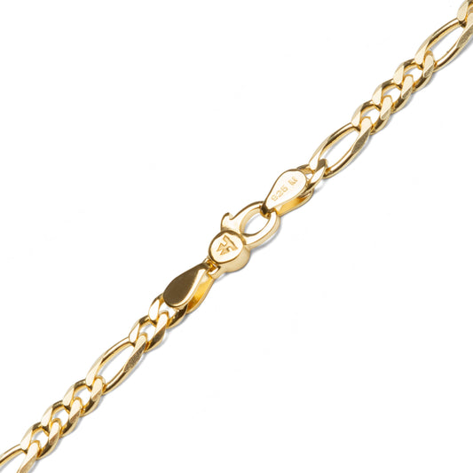 Figaro Chain Thick Gold - 925 Sterling Silver/9K Gold