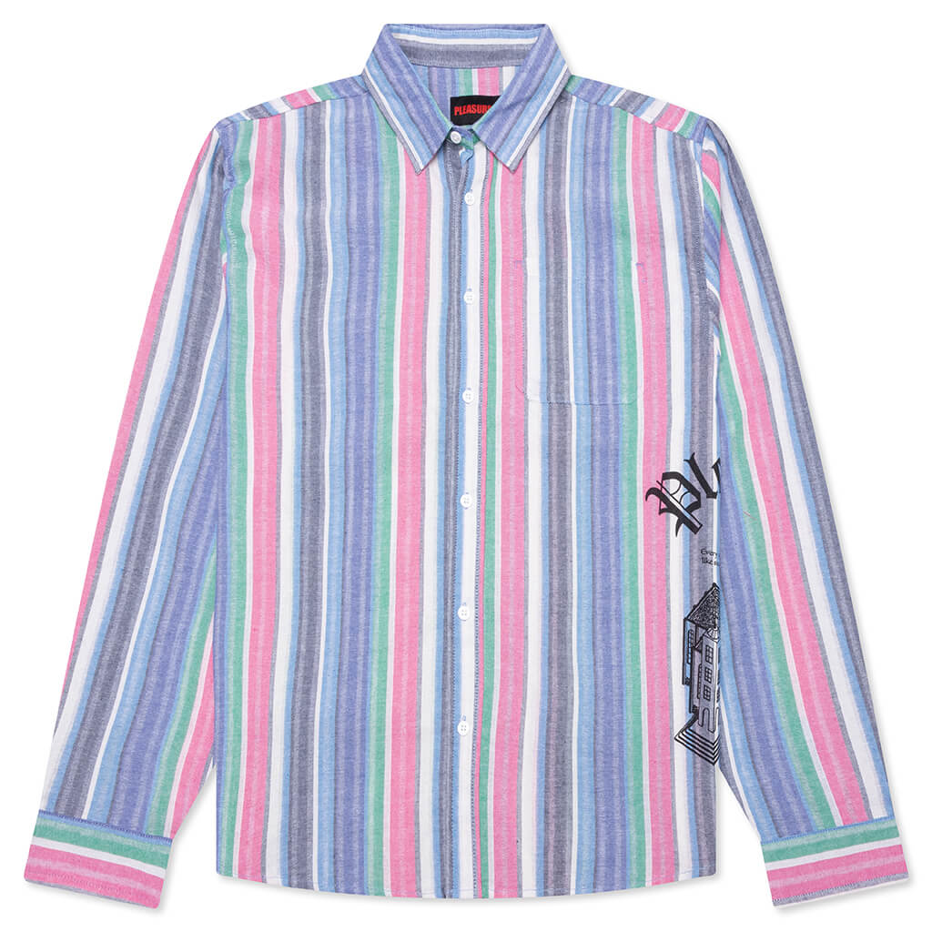 Chapel L/S Button Up Shirt - Blue