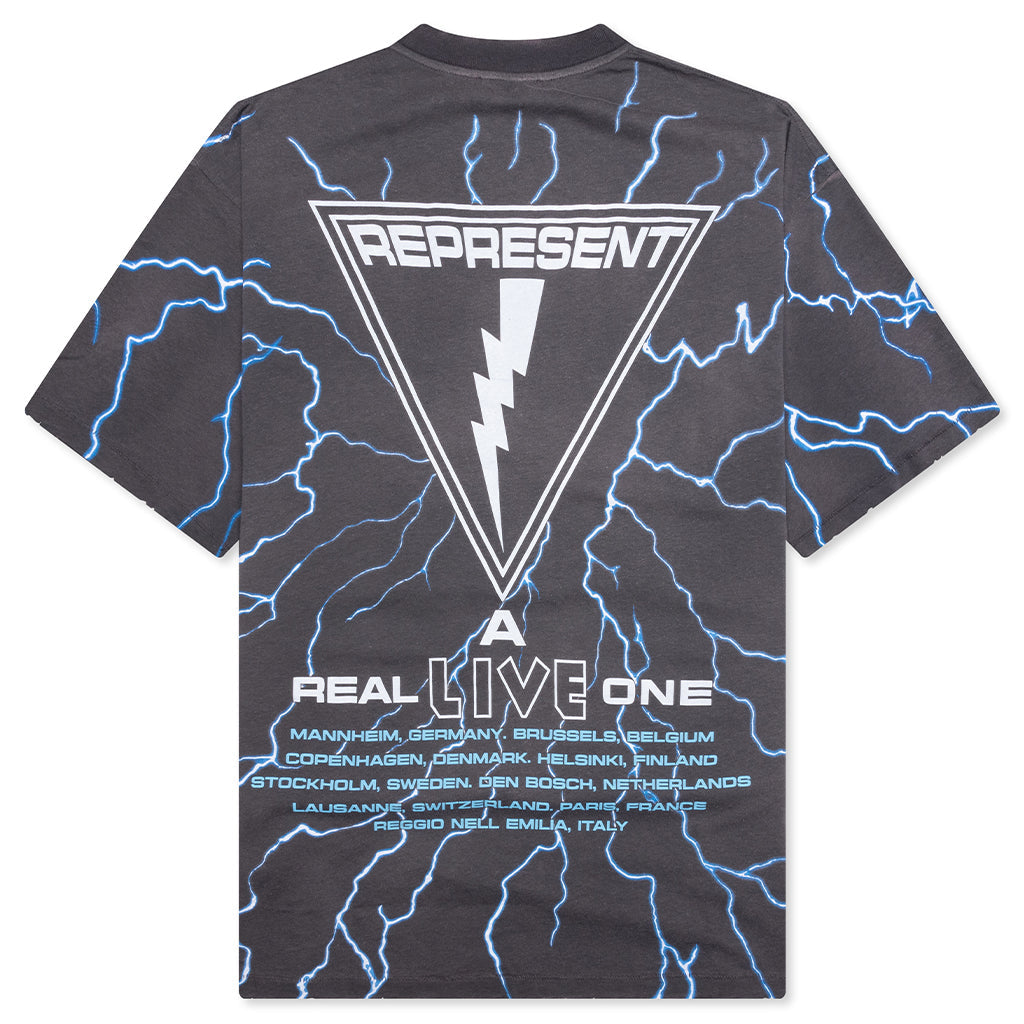 Represent x Iron Maiden A Real Live One T-Shirt - Sunfade Grey