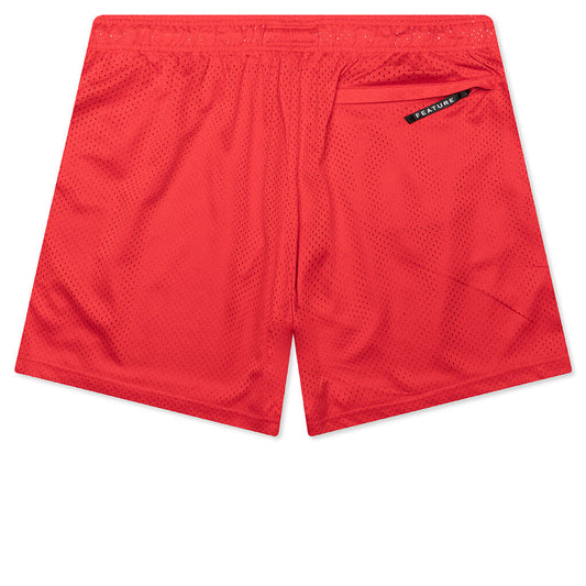 West Mesh Shorts - Crimson