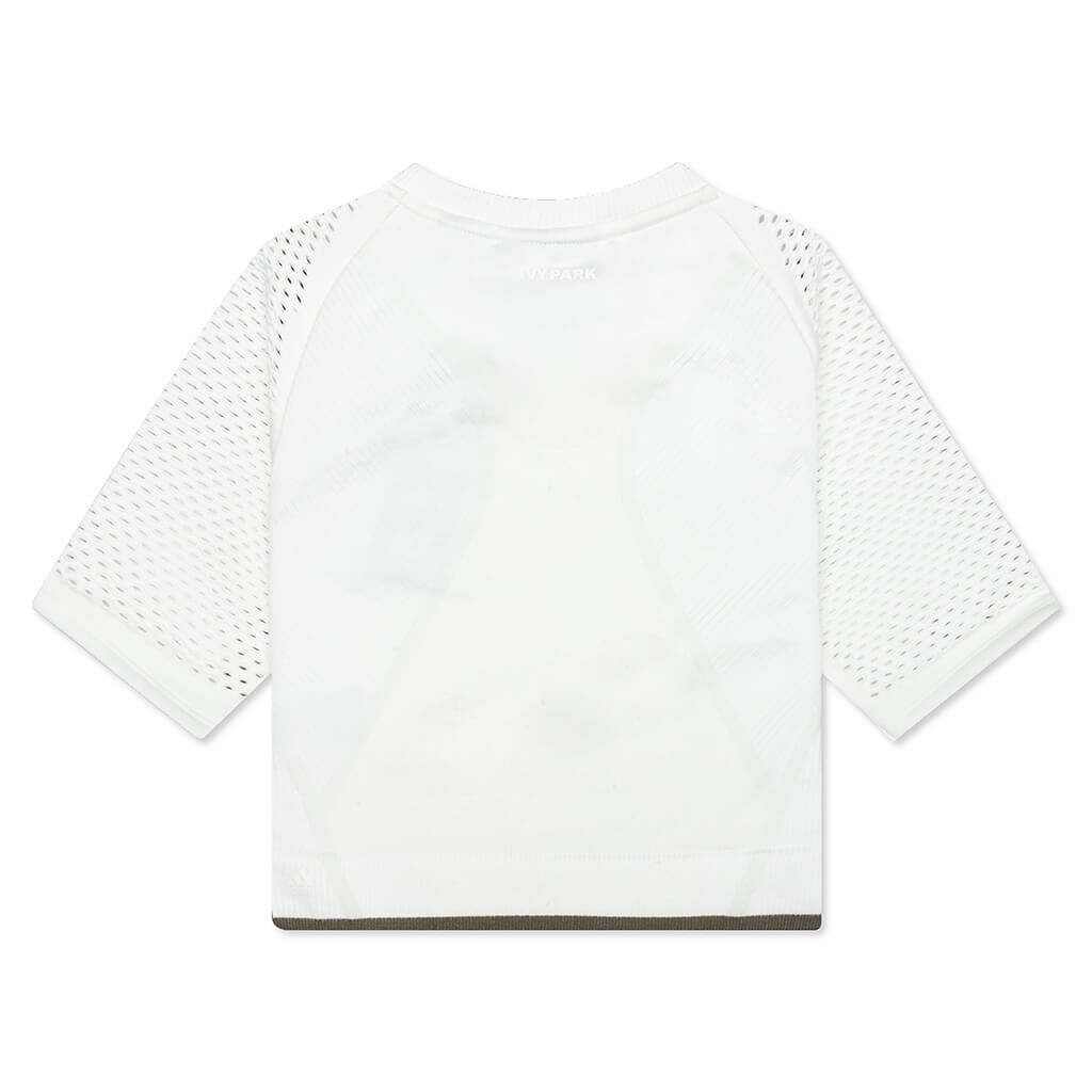 adidas Originals x Ivy Park Seamless Crop Top - Off White