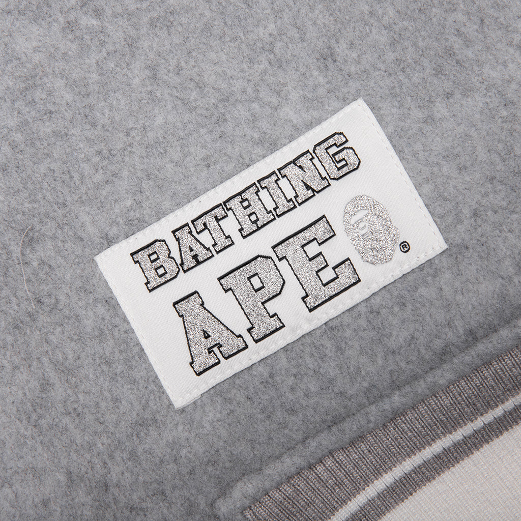 Bape Varsity Jacket - Grey
