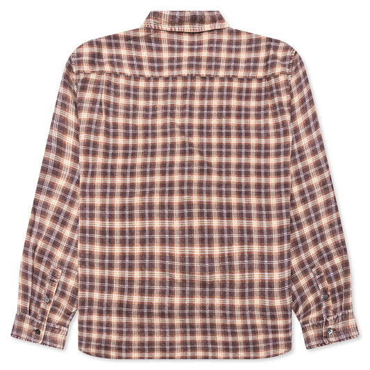 Matthew Plaid Shirt - Brick