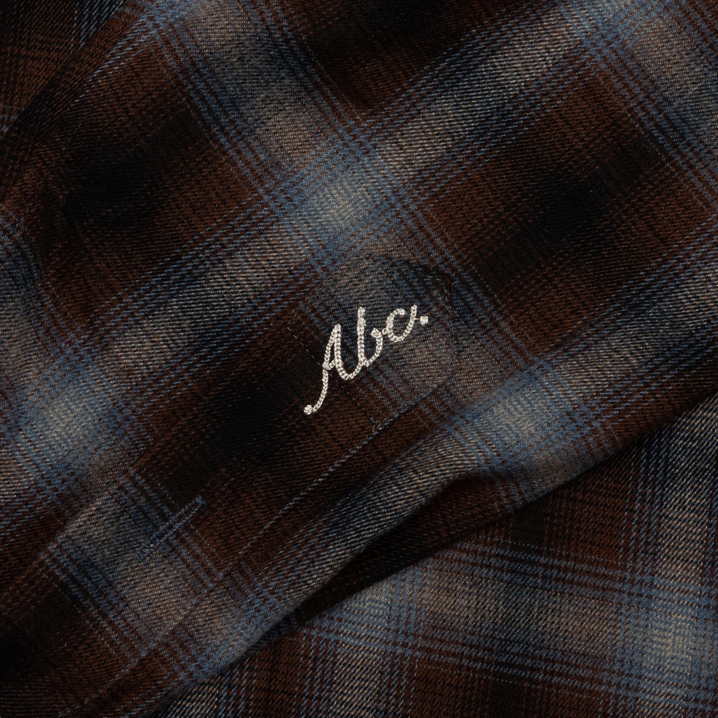 Abc. Flannel Plaid Puffer Quilted Jacket - Blue