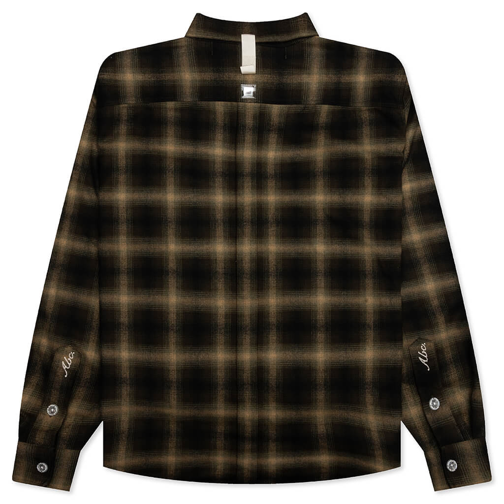 Abc. Flannel Plaid Puffer Quilted Jacket - Green